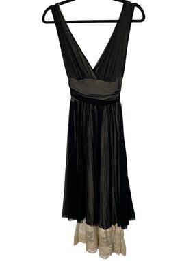 Y2K Forever 21‎ Dark Fairy Gothic Glam  Sheer Lace Layer Dress Small